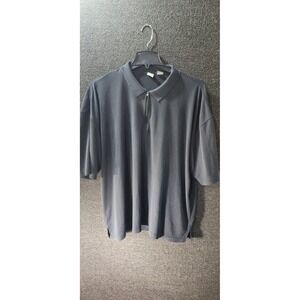 Burma Bibas Mens XXL Quarter Zip Polo Shirt Short Sleeve Gray Textured Knit XL